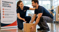 Formation gestes et postures en Vendée avec apprentissage des bonnes techniques de manutention et prévention des TMS
