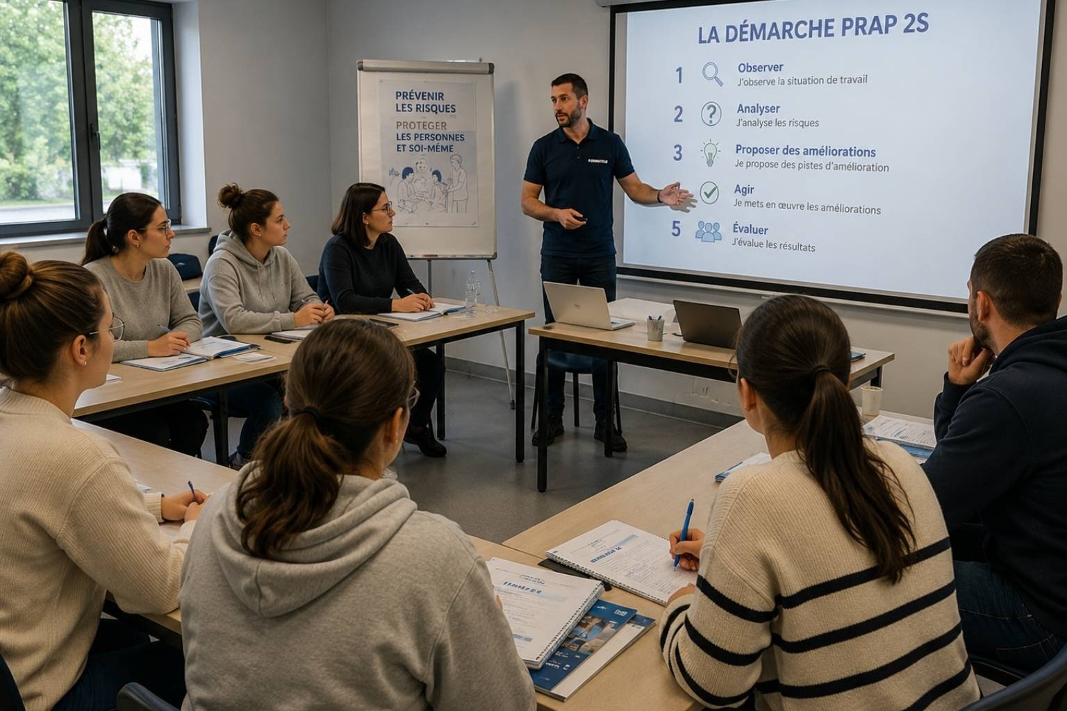 Formation PRAP 2S en Vendée avec présentation de la démarche de prévention et analyse des situations de travail